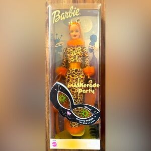 2002 Mattel Halloween Maskerade Party Y2K Barbie Animal Leopard Print Sealed
